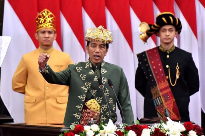 Pidato Kenegaraan Presiden Joko Widodo di Gedung Parlemen Republik Indonesia dalam Rangaka HUT ke 77 RI