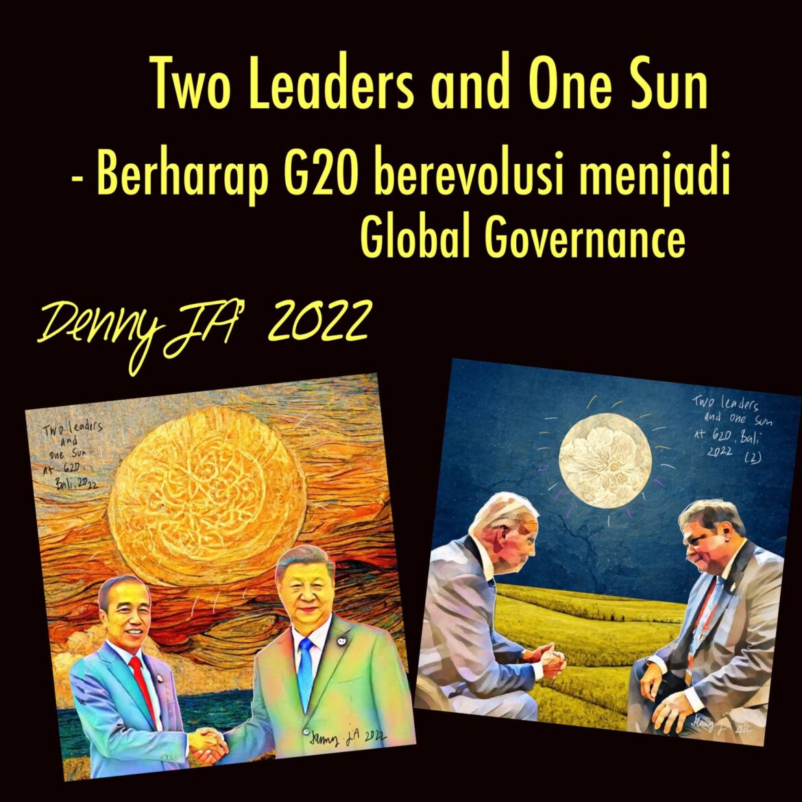 TWO LEADERS AND ONE SUN