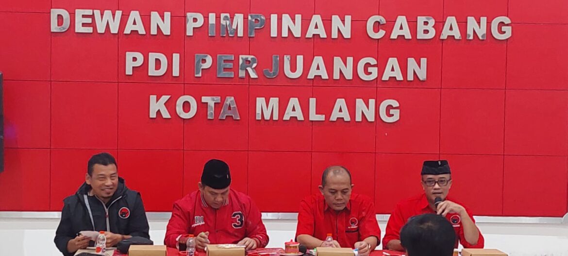 Rakor Persiapan Penjaringan dan Pendaftaran Cakada DPC PDI Perjuangan Kota Malang